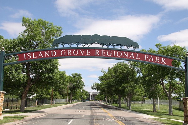 get to the island grove park with Greeley Party Bus