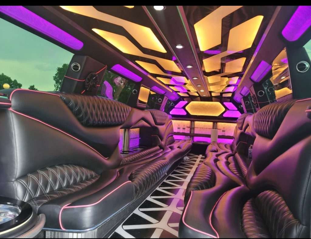 White 20-passenger Escalade stretch limo in Greeley